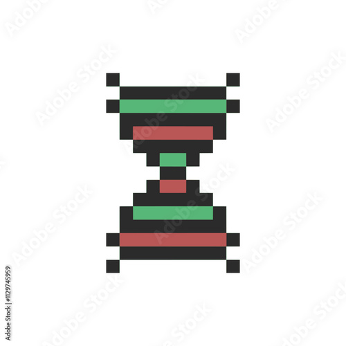 dna genetic symbol pixel art