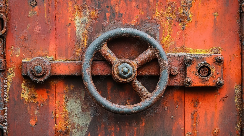 Rusty Industrial Background with Textured Red and Orange Surface Rusty Industrial Background with Textured Red and Orange Surface