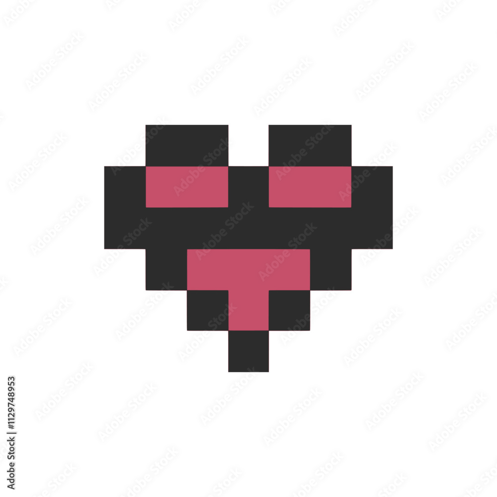 Fototapeta premium love pixel art for your needs