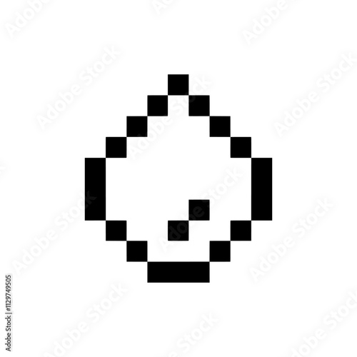 fresh water droplet pixel art