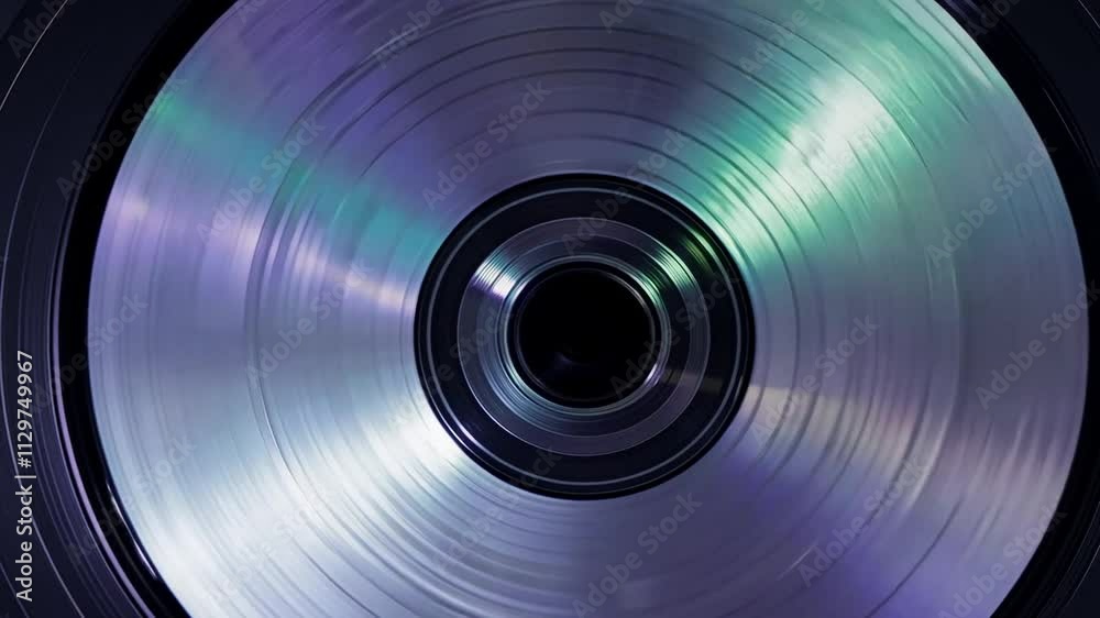 Light reflecting on rotating blank cd