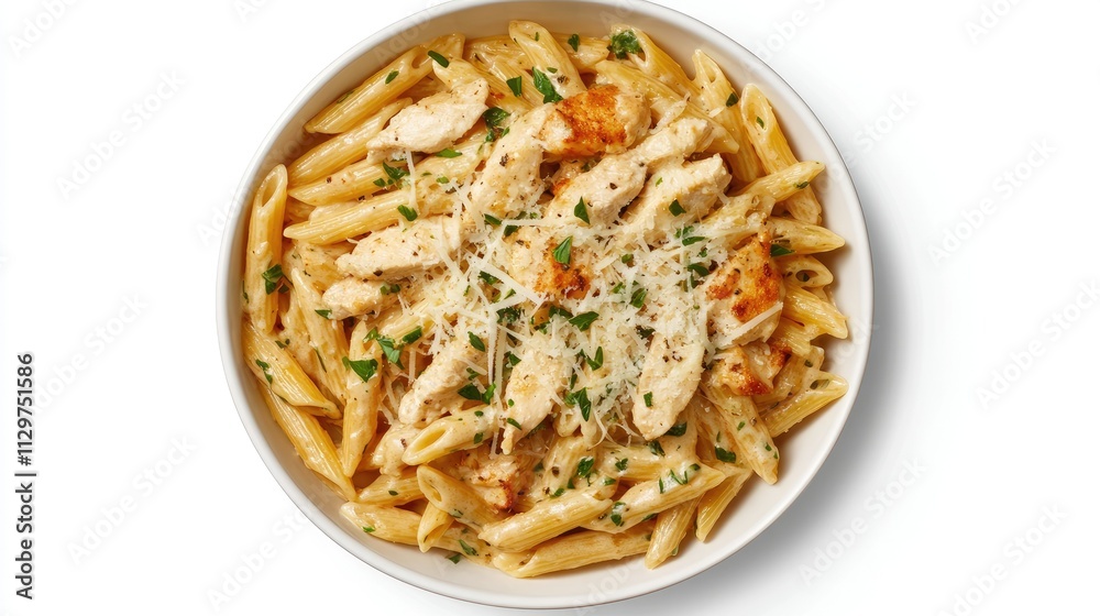 Delicious Creamy Chicken Pasta Dish with Fresh Herbs and Cheese Delicious Creamy Chicken Pasta Dish with Fresh Herbs and Cheese