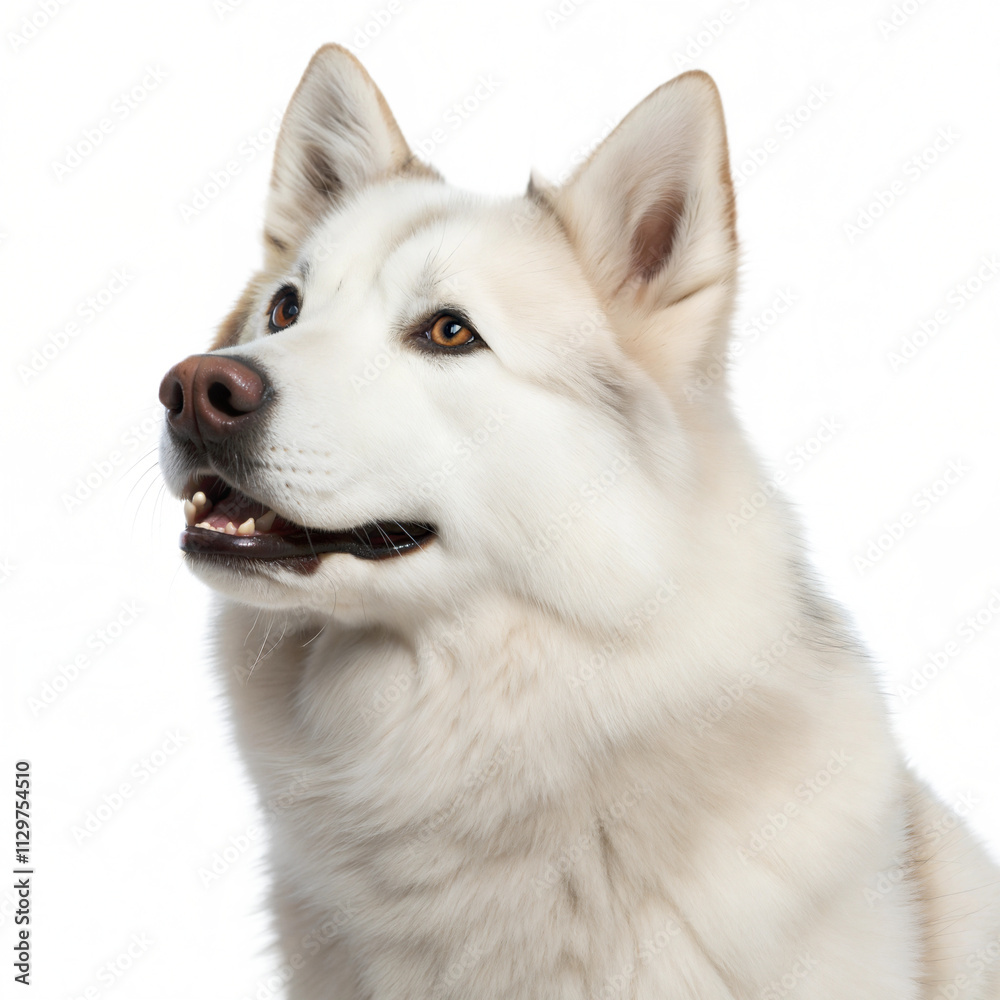 Fototapeta premium White Husky Dog Portrait
