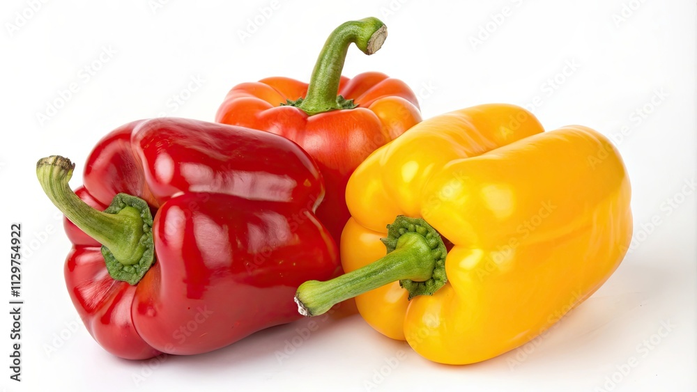 Vibrant ripe red and yellow sweet peppers, ripe, red, yellow, sweet, peppers, vibrant, colorful, bell peppers, fresh, farm Vibrant ripe red and yellow sweet peppers, ripe, red, yellow, sweet, peppers, vibrant, colorful, bell peppers, fresh, farm