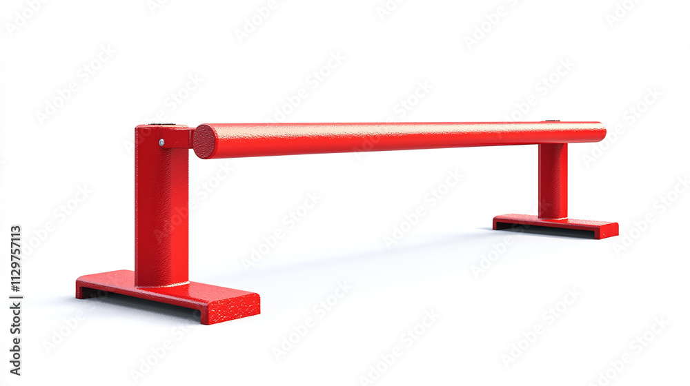Red park bars isolated on white background. outdoor fitness sport gym recreation activity equipment, street workout training, calisthenics, childhood summer fun play. Red park bars isolated on white background. outdoor fitness sport gym recreation activity equipment, street workout training, calisthenics, childhood summer fun play.