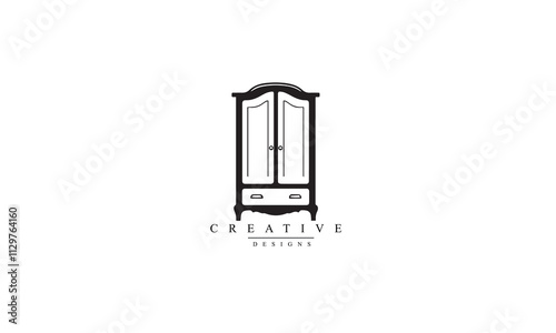 cabinet logo design white background