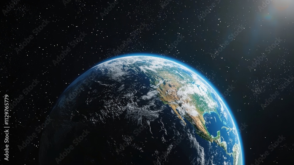 Stunning view of Earth from space Stunning view of Earth from space