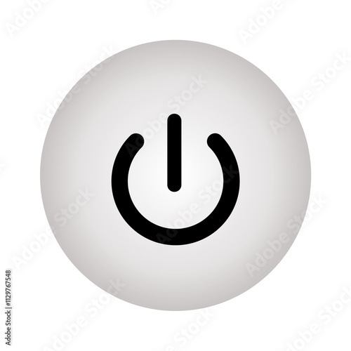 power button icon on a white background