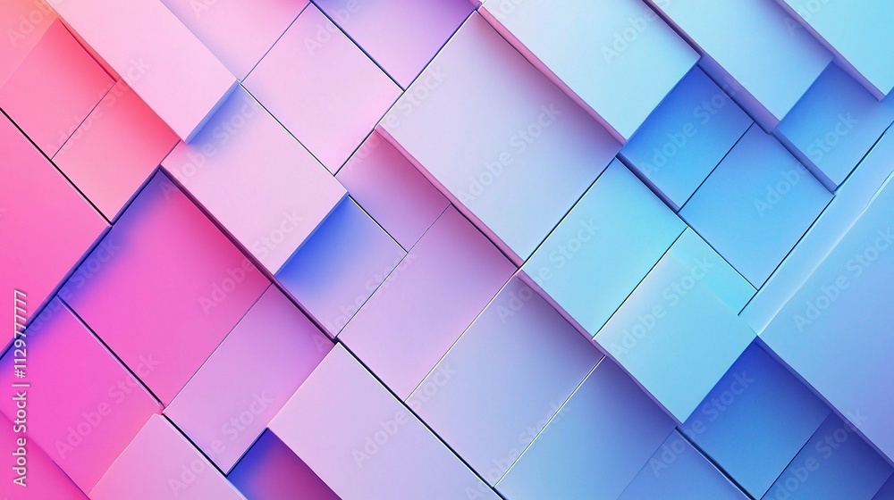 Colorful Geometric Pattern with Pastel Tones in Abstract Design Colorful Geometric Pattern with Pastel Tones in Abstract Design