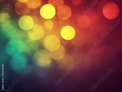 Abstract Colorful Bokeh Lights Background Image