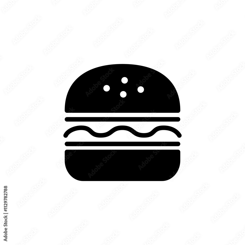 Burger icon logo design. burger sign and symbol. hamburger