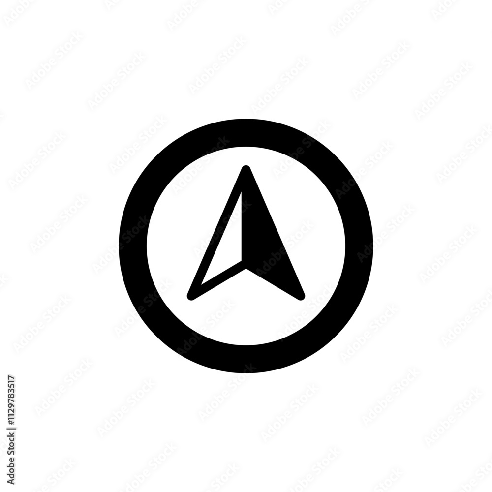Compass icon logo design. arrow compass icon sign and symbol Compass icon logo design. arrow compass icon sign and symbol