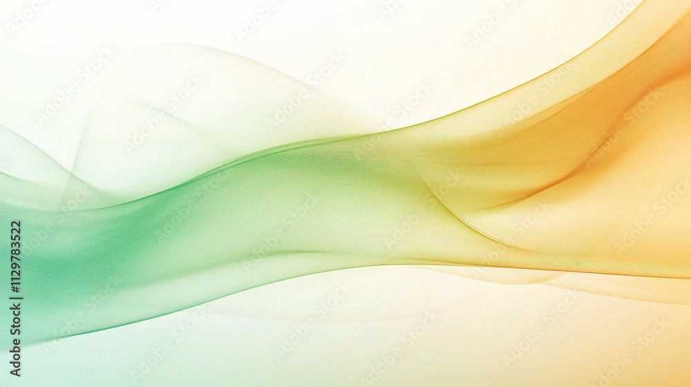 Obraz premium Smooth Abstract Gradient Waves in Soft Tones on a Dreamy Background