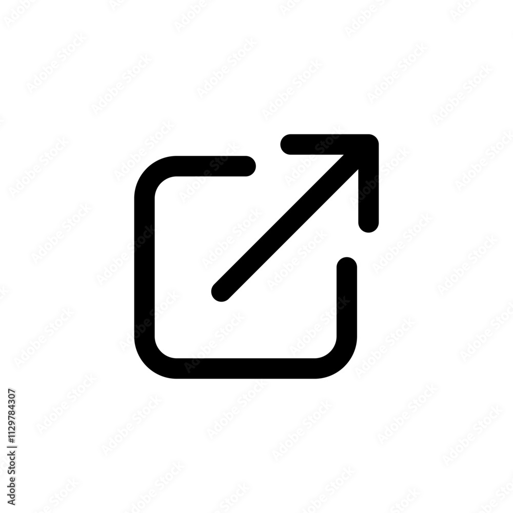 External link icon logo design. link sign and symbol. hyperlink symbol External link icon logo design. link sign and symbol. hyperlink symbol