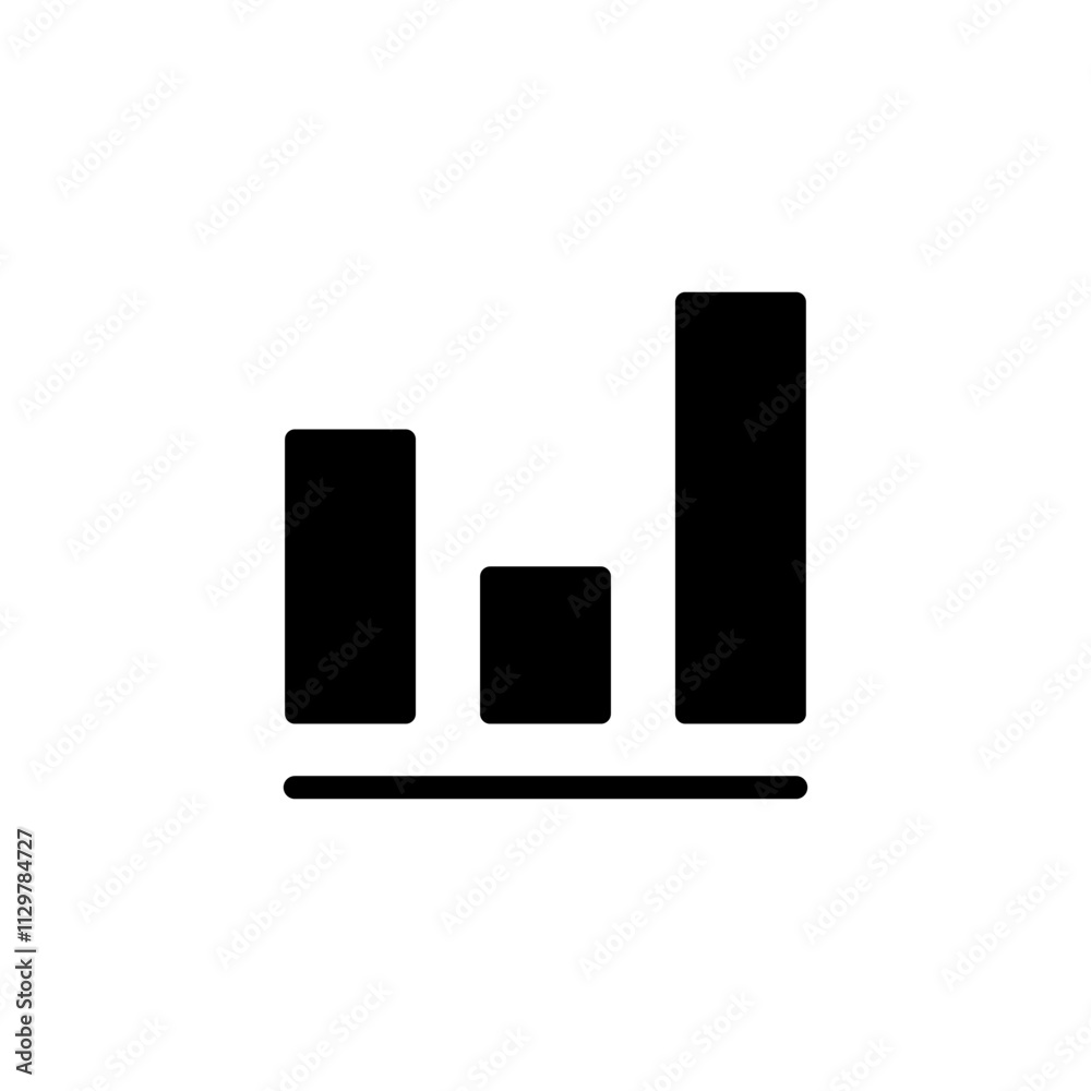 Growing graph icon logo design. Chart sign and symbol. diagram icon Growing graph icon logo design. Chart sign and symbol. diagram icon