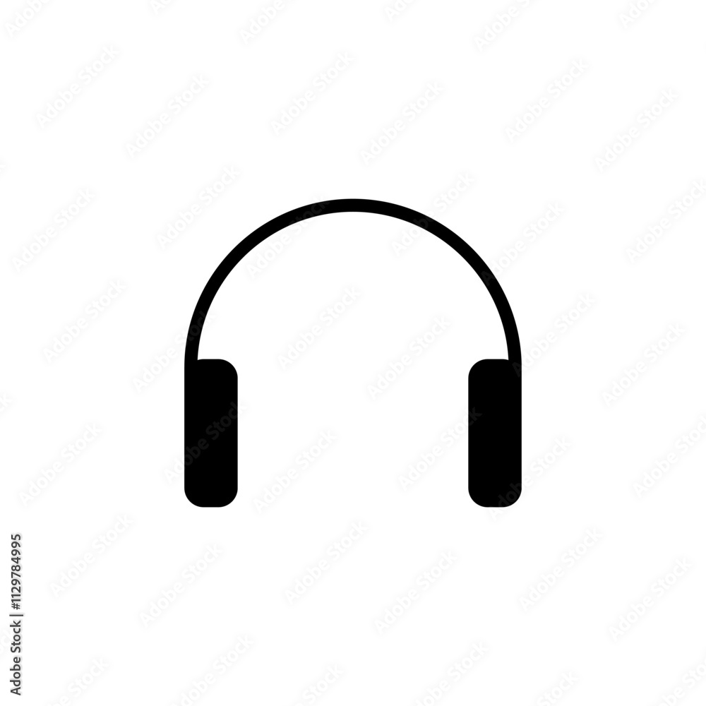 Headphone icon logo design. Headvector sign and symbol Headphone icon logo design. Headvector sign and symbol