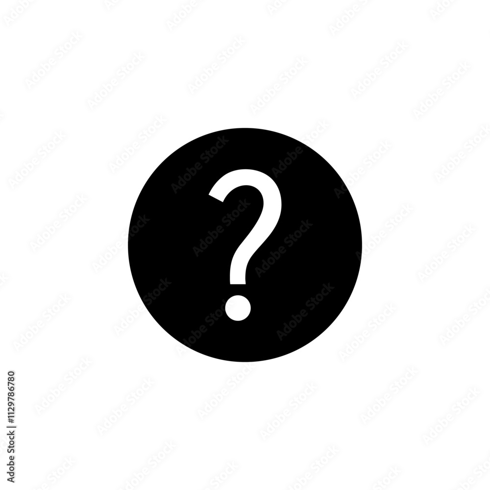 Question icon logo design. question mark sign and symbol Question icon logo design. question mark sign and symbol