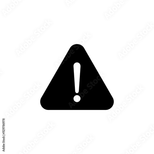 Exclamation danger icon logo design. attention sign and symbol. attention sign