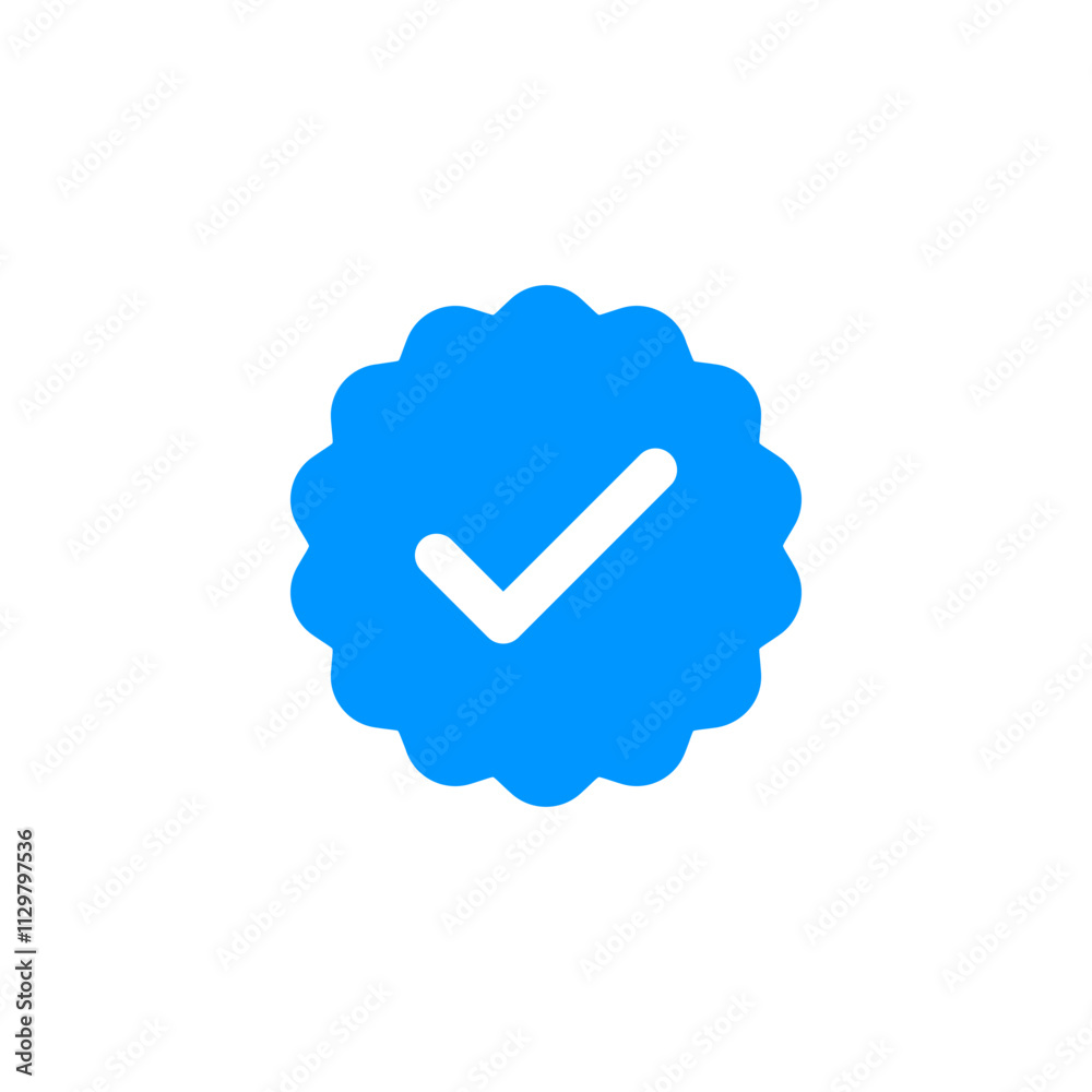 verified icon logo design. verification check mark. approved icon verified icon logo design. verification check mark. approved icon