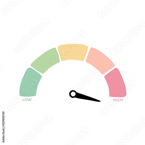 Speedometer Illustration icon