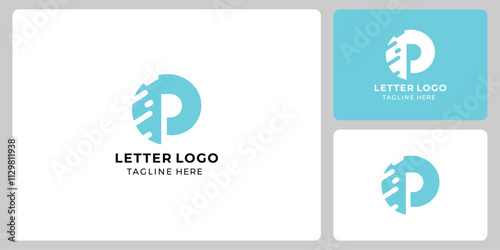 A sleek and modern letter P logo in a vibrant blue color, featuring a circular design with dynamic cutouts. Ideal for tech, media, or creative industries.