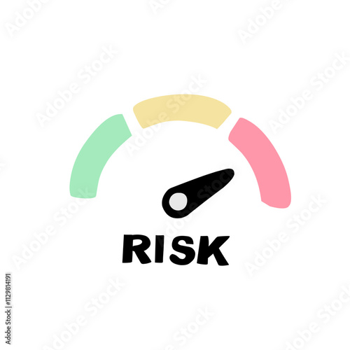 Risk Vector illustration icon