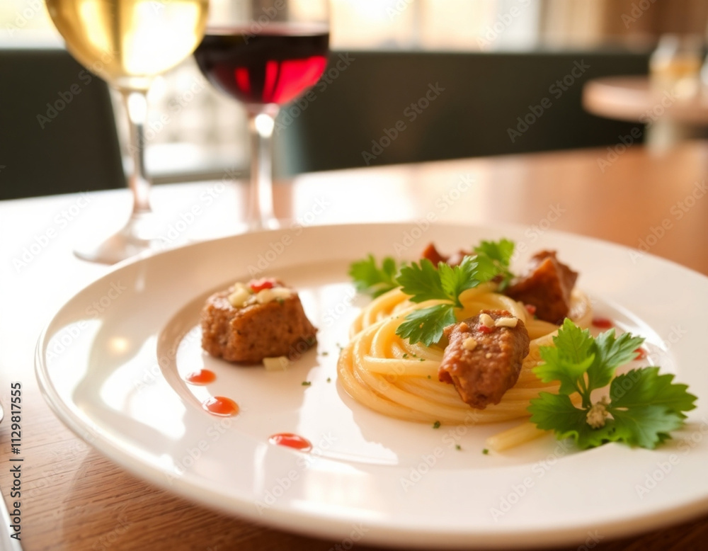 roasted lamb chops with spaghetti roasted lamb chops with spaghetti