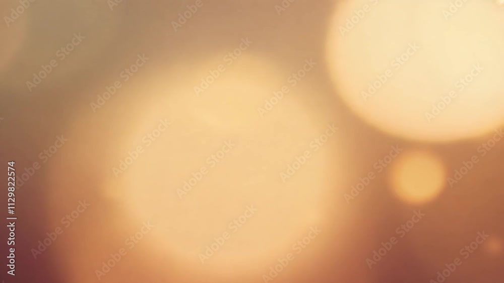 Golden bokeh lights gently ascend against a dark background, creating a mesmerizing and festive atmosphere