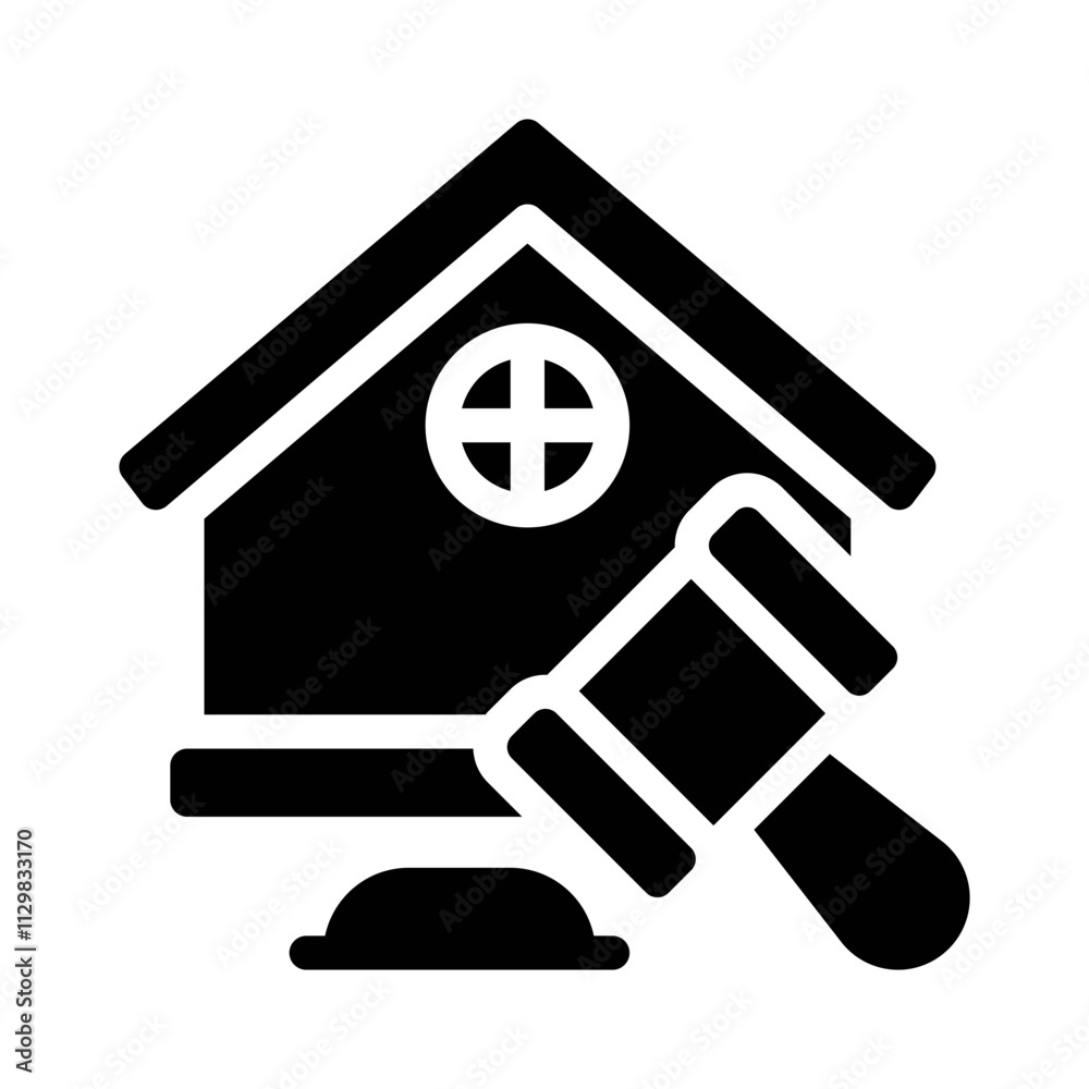 gavel glyph icon gavel glyph icon