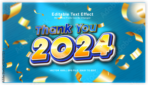 Thank You 2024 Text Effect