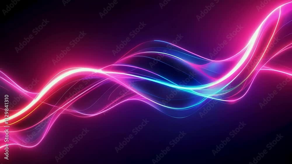 Neon Glowing Effect on Elegant Dark Background Neon Glowing Effect on Elegant Dark Background