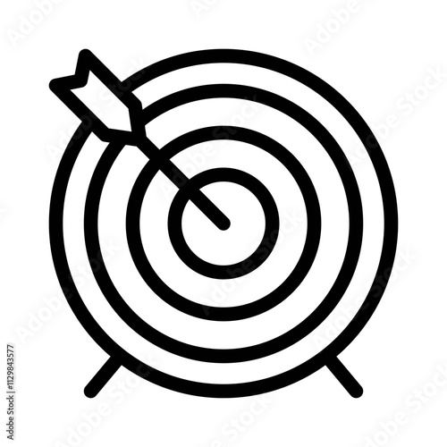 bullseye line icon