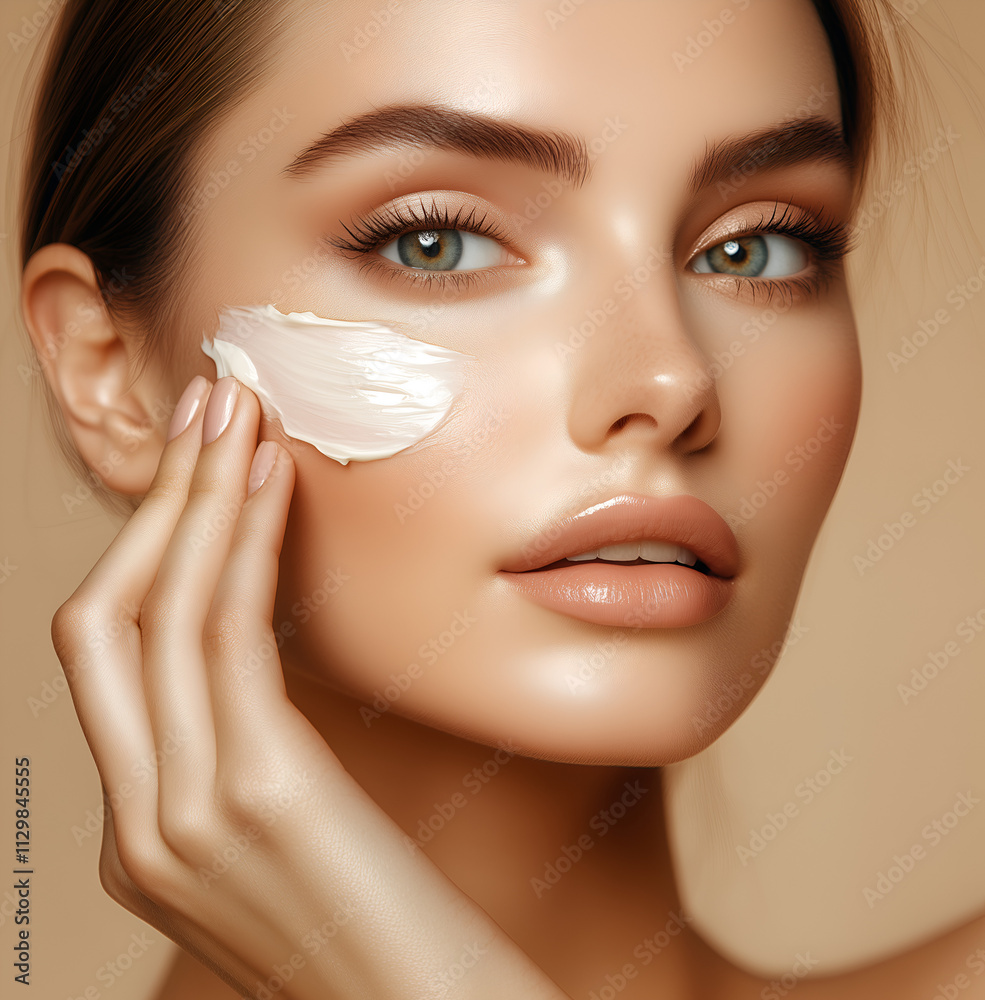 portrait of woman with perfect skin portrait of woman with perfect skin
