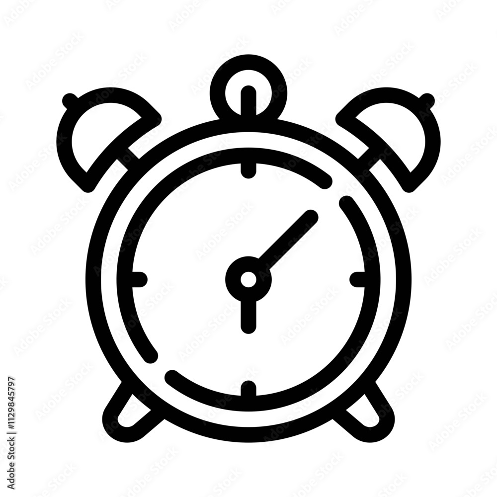 alarm line icon alarm line icon