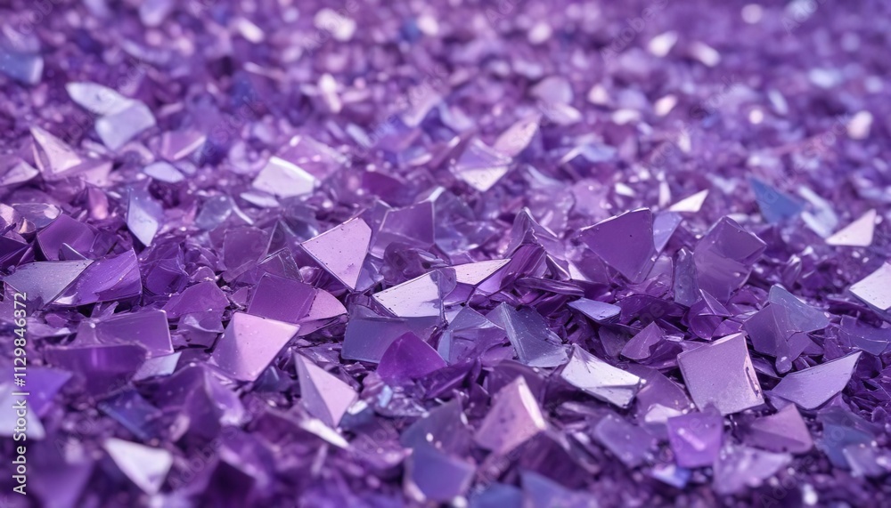 A beautiful abstract lilac background made of glass fragments, decorative piece, abstract pattern A beautiful abstract lilac background made of glass fragments, decorative piece, abstract pattern