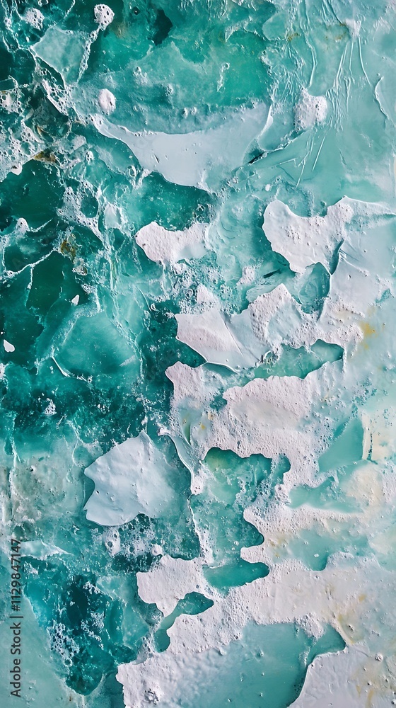 Fototapeta premium High-angle views of sea landscapes, Sunlight Glittering on Pastel Water Surface