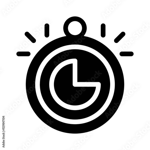 stopwatch glyph icon