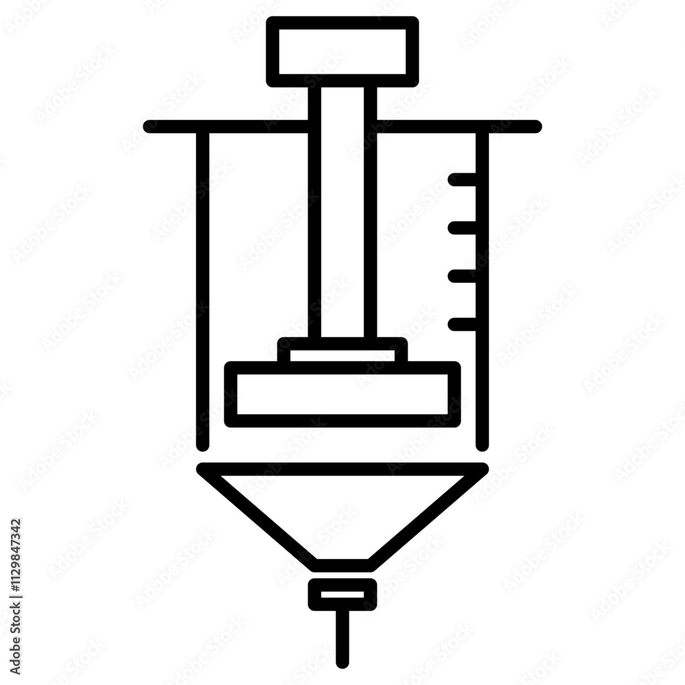 Syringe Vector icon. Vector linier style Syringe Vector icon. Vector linier style