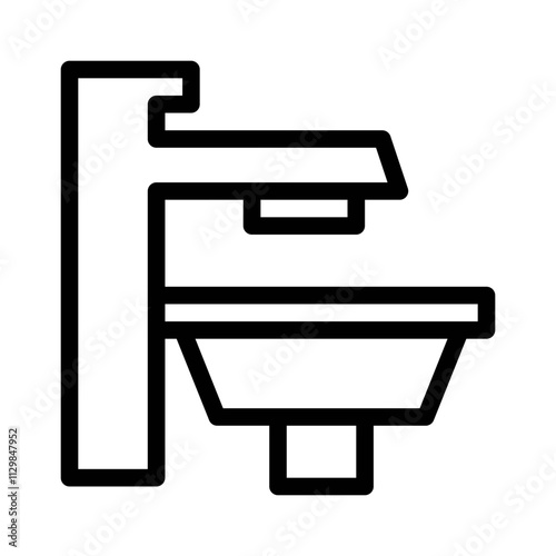 bidet line icon