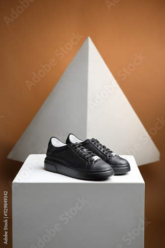 Casual men shoes black	
