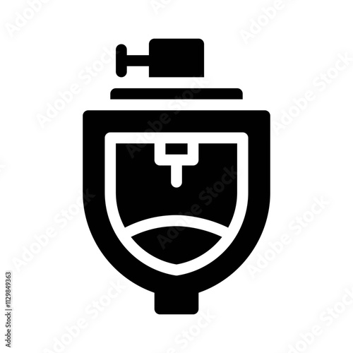 urinal glyph icon