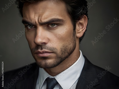 Handsome Serious Businessman Portrait