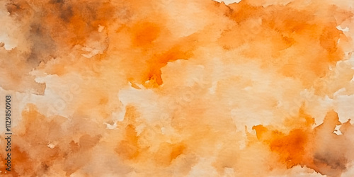 Soft, neutral watercolor wash with hints of orange and brown, creating a rustic, organic texture reminiscent of marble or earth.