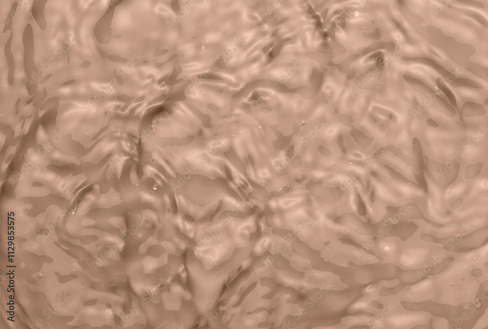 Fototapeta premium Waves and ripples on water close-up. Color of the year 2025.