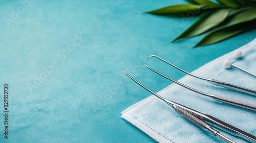 Stainless steel medical tools in a sterile environment, precision, durability, and hygiene in material science photo