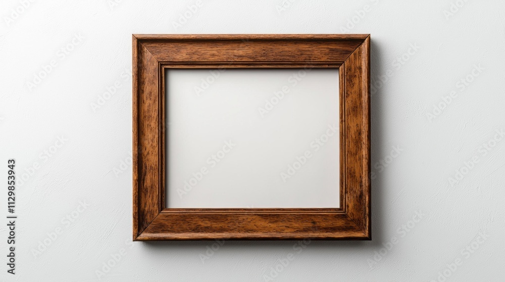 A wooden frame rests against a soft, neutral wall, embodying the warmth of Pantone Mocha Mousse. Its empty nature invites creativity and imagination, perfect for capturing memories or art A wooden frame rests against a soft, neutral wall, embodying the warmth of Pantone Mocha Mousse. Its empty nature invites creativity and imagination, perfect for capturing memories or art