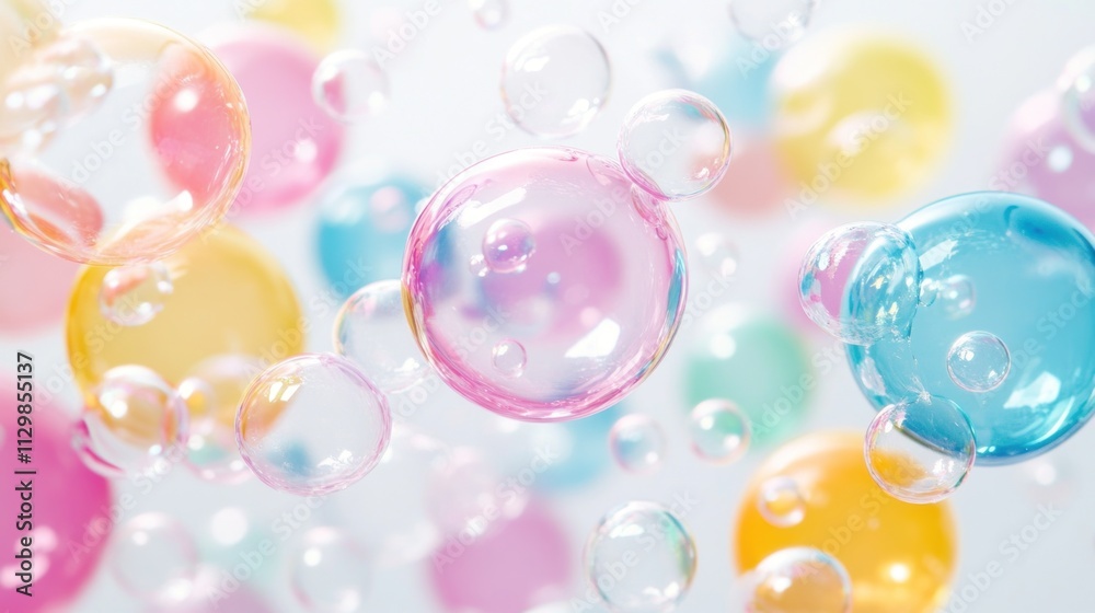 Ethereal Rainbow Bubbles: A Dreamy Flight of Pastel Colors Ethereal Rainbow Bubbles: A Dreamy Flight of Pastel Colors