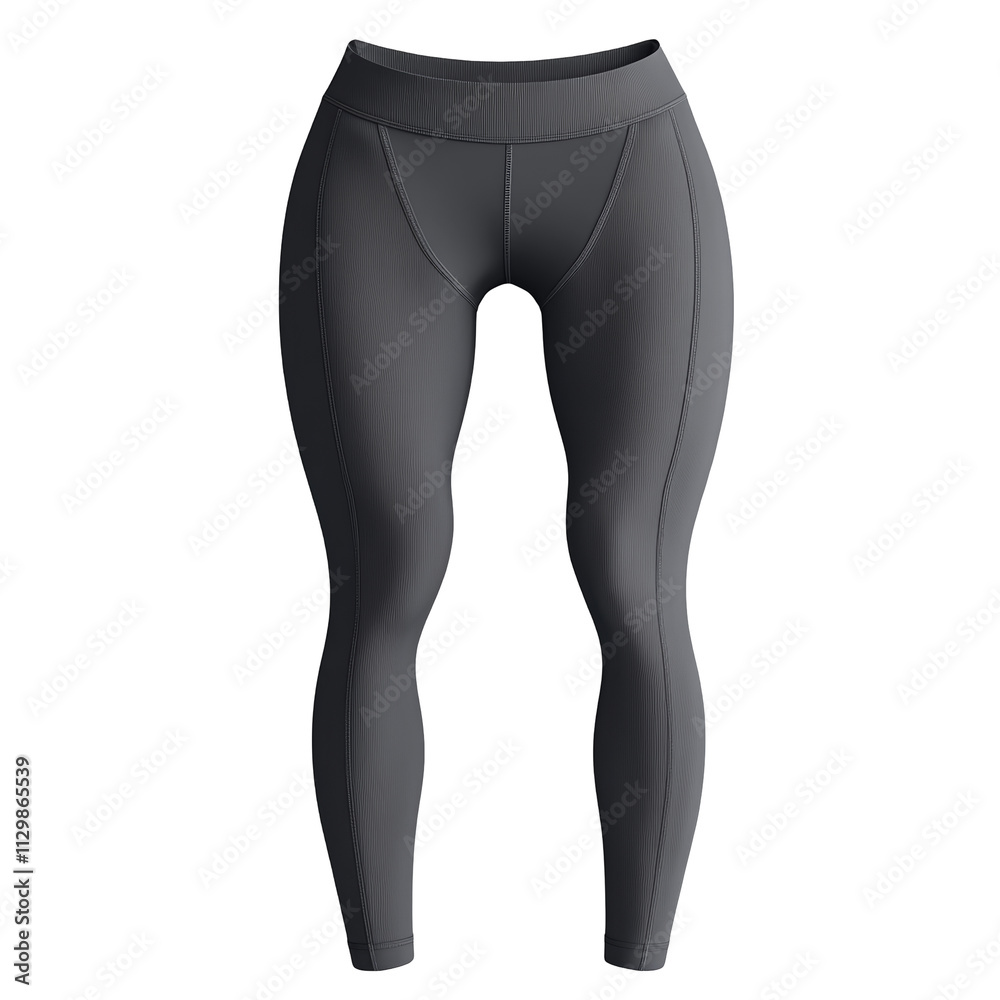 Active lifestyle leggings in grey with transparency background for fitness and fashion sporty environment fashionable viewpoint Active lifestyle leggings in grey with transparency background for fitness and fashion sporty environment fashionable viewpoint
