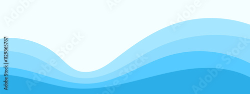 Wavy water flow terrain background vector design. Backdrop wallpaper for banner, magazine, social media, creative album, art cover editable layout illustration template.	
