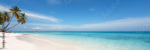 Idyllic white sand beach, clear blue sea, and lush tropical greenery on Koh Samet Island, Thailand, Koh Samet Island, beach